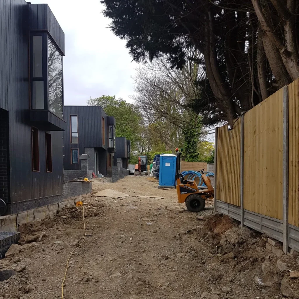 Crouch End work in progress - Exterior, ground work